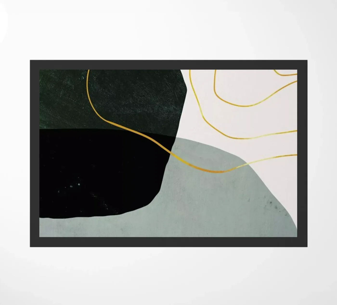 Gold Interplay doormat by Pure