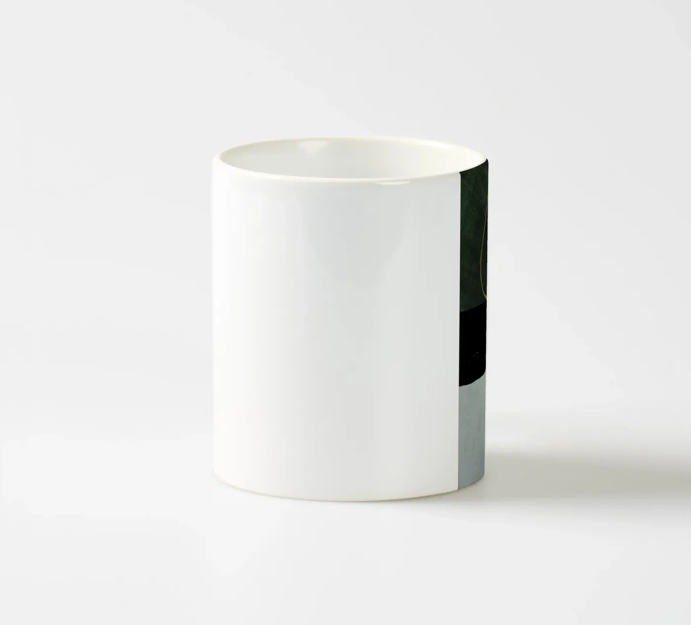 Gold Interplay ceramic mug by Pure