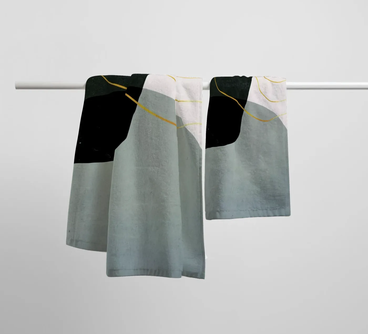 Gold Interplay badhanddoek van Pure