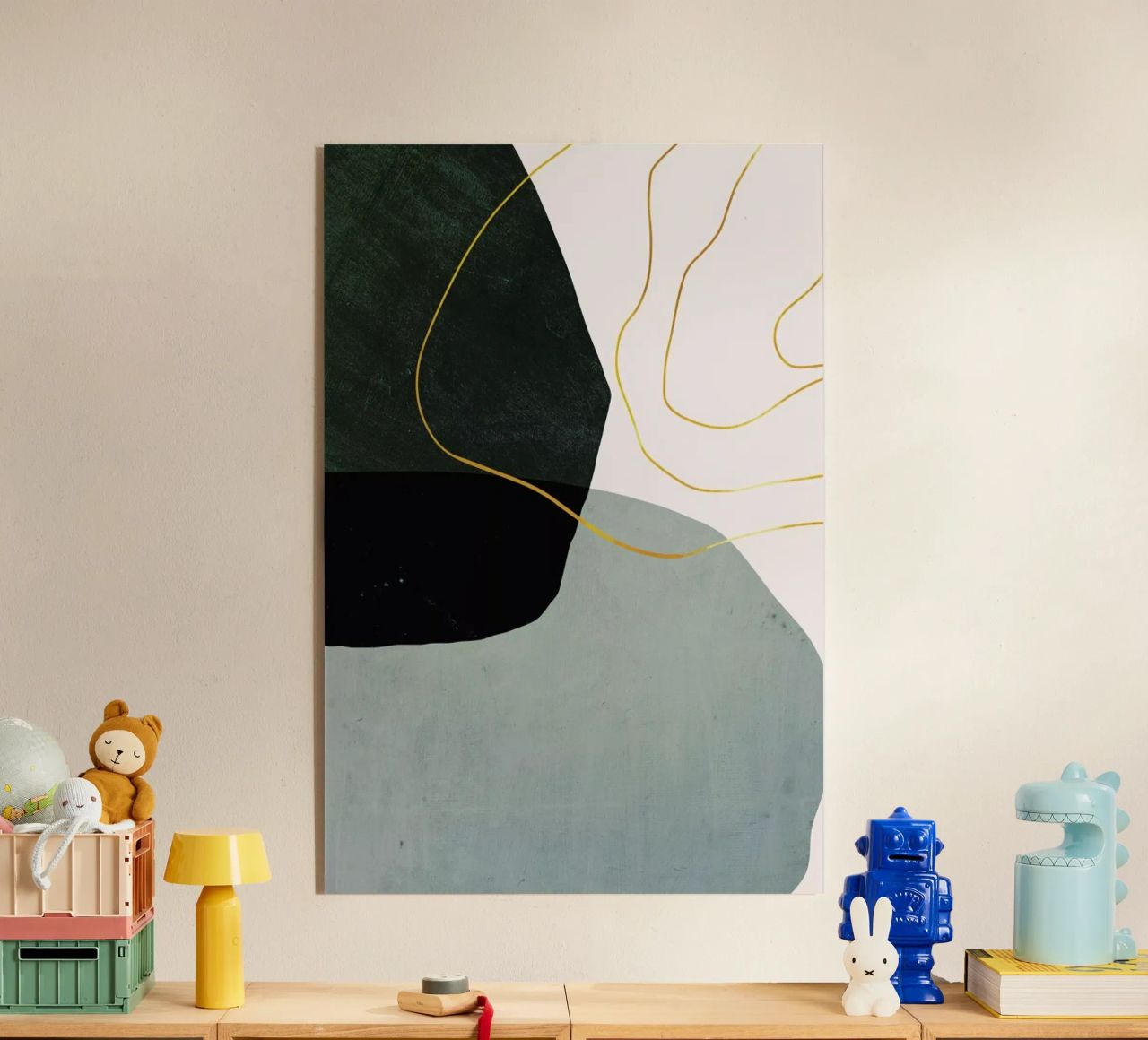 Gold Interplay acrylic glass by Pure