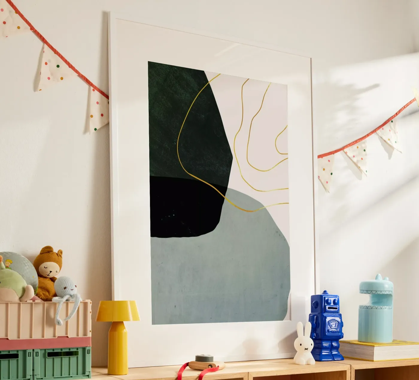 Gold Interplay poster van Pure