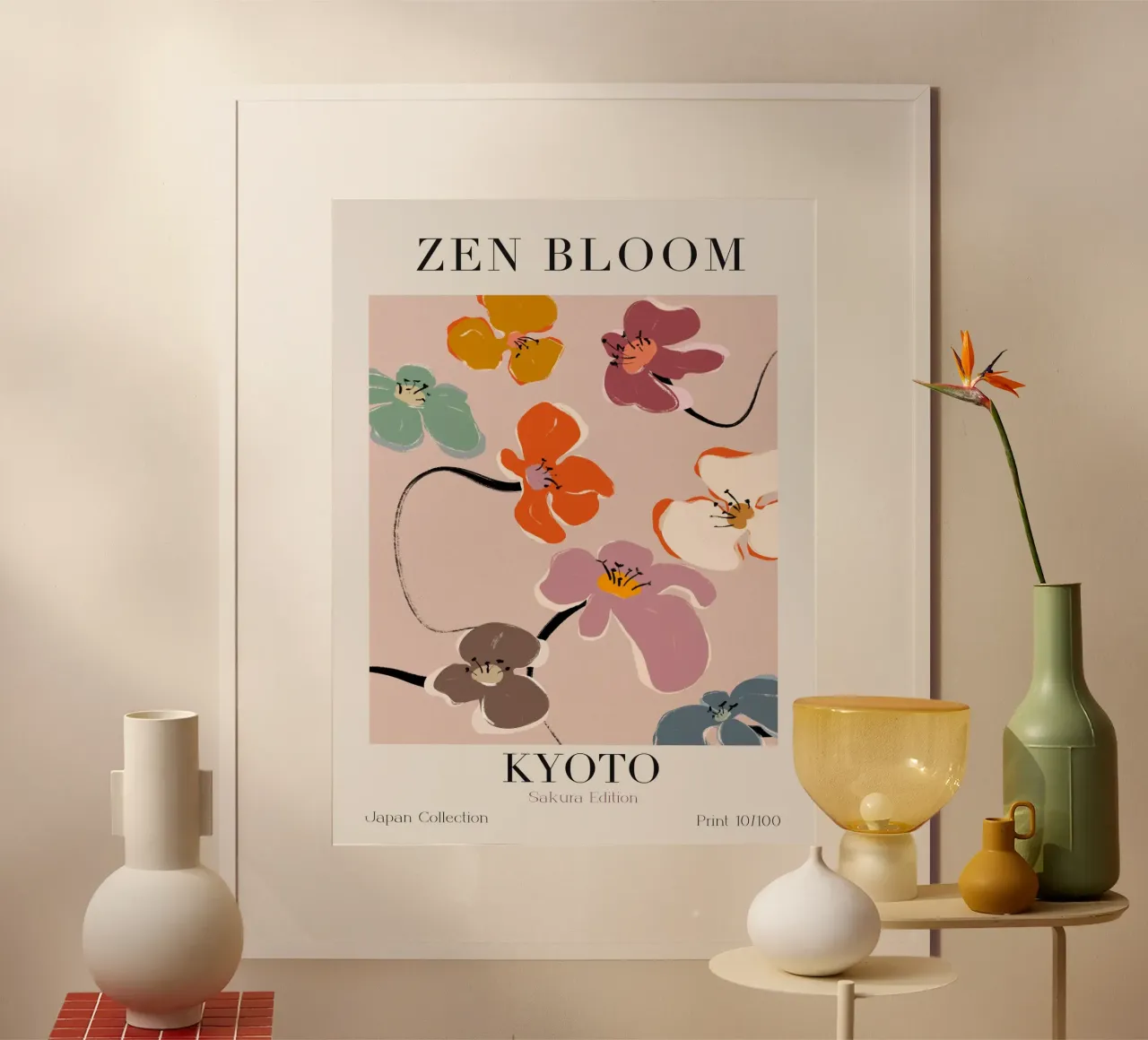 Zen Bloom Kyoto No 06 poster da treechild