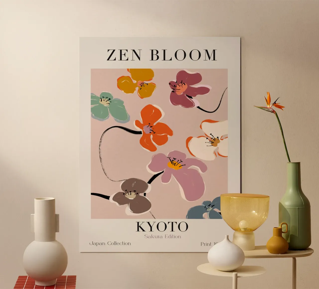 Zen Bloom Kyoto No 06 poster da treechild