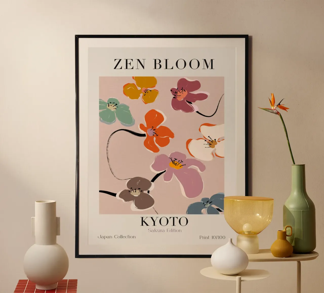 Zen Bloom Kyoto No 06 poster da treechild