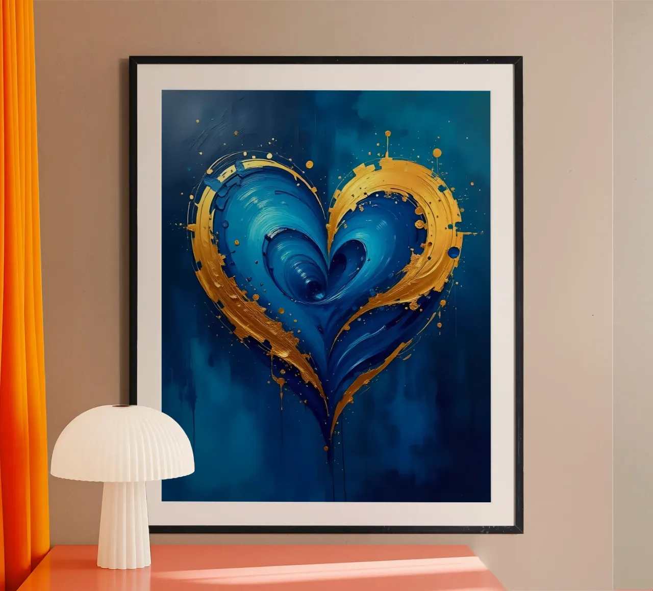 cuore_blu_oro_2 carta hahnemühle da Pink- und LoveArt by LK