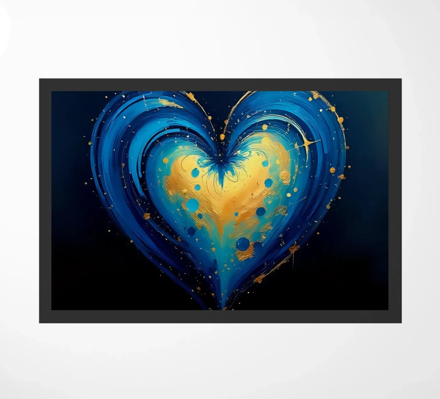 cuore_blu_oro_3 zerbino da Pink- und LoveArt by LK