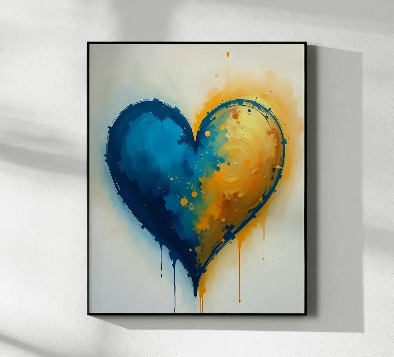 cuore_blu_oro_4 plexiglass da Pink- und LoveArt by LK