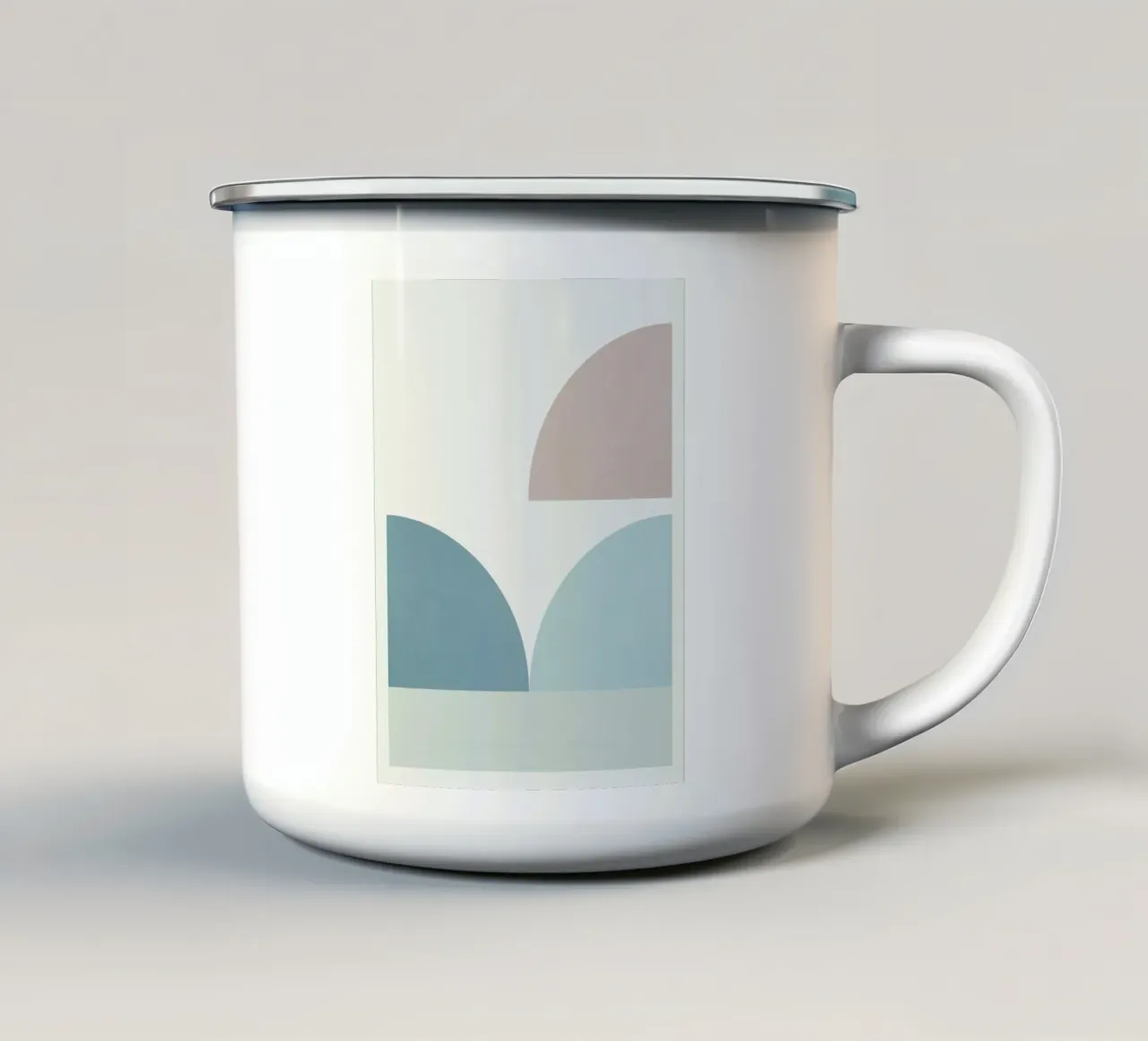 Forma geometrica 01 tazza in smalto da Little Dean