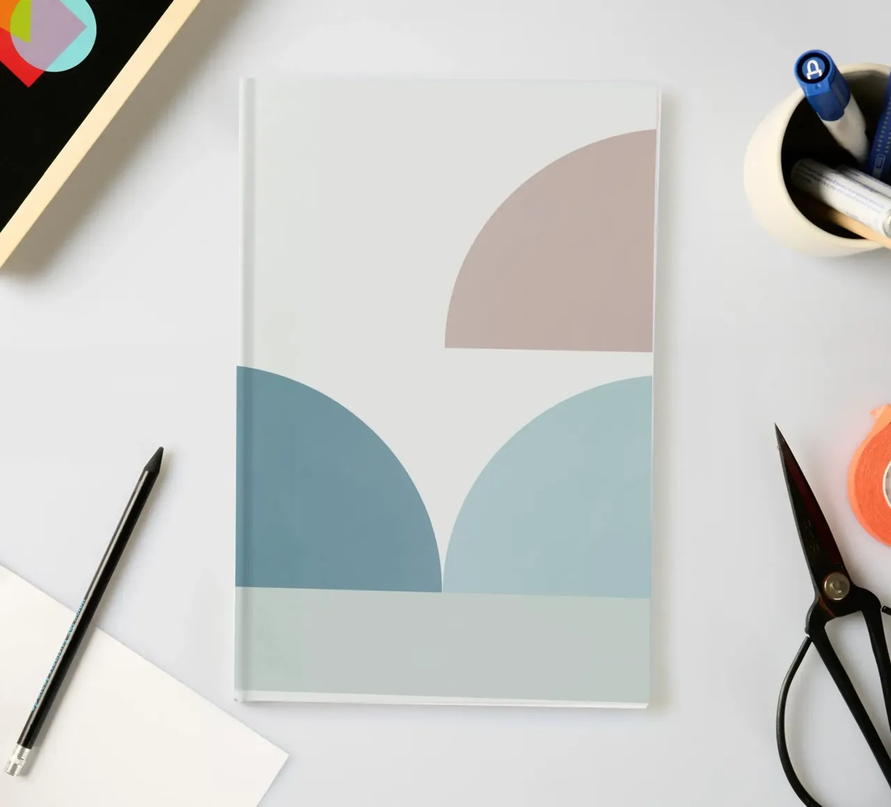Geometric shape compo 01 notebook by Little Dean
