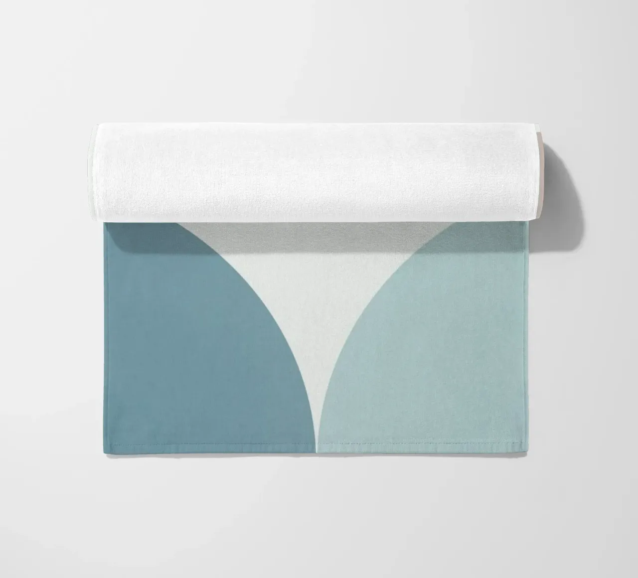 Geometric shape compo 01 beach towel by Little Dean