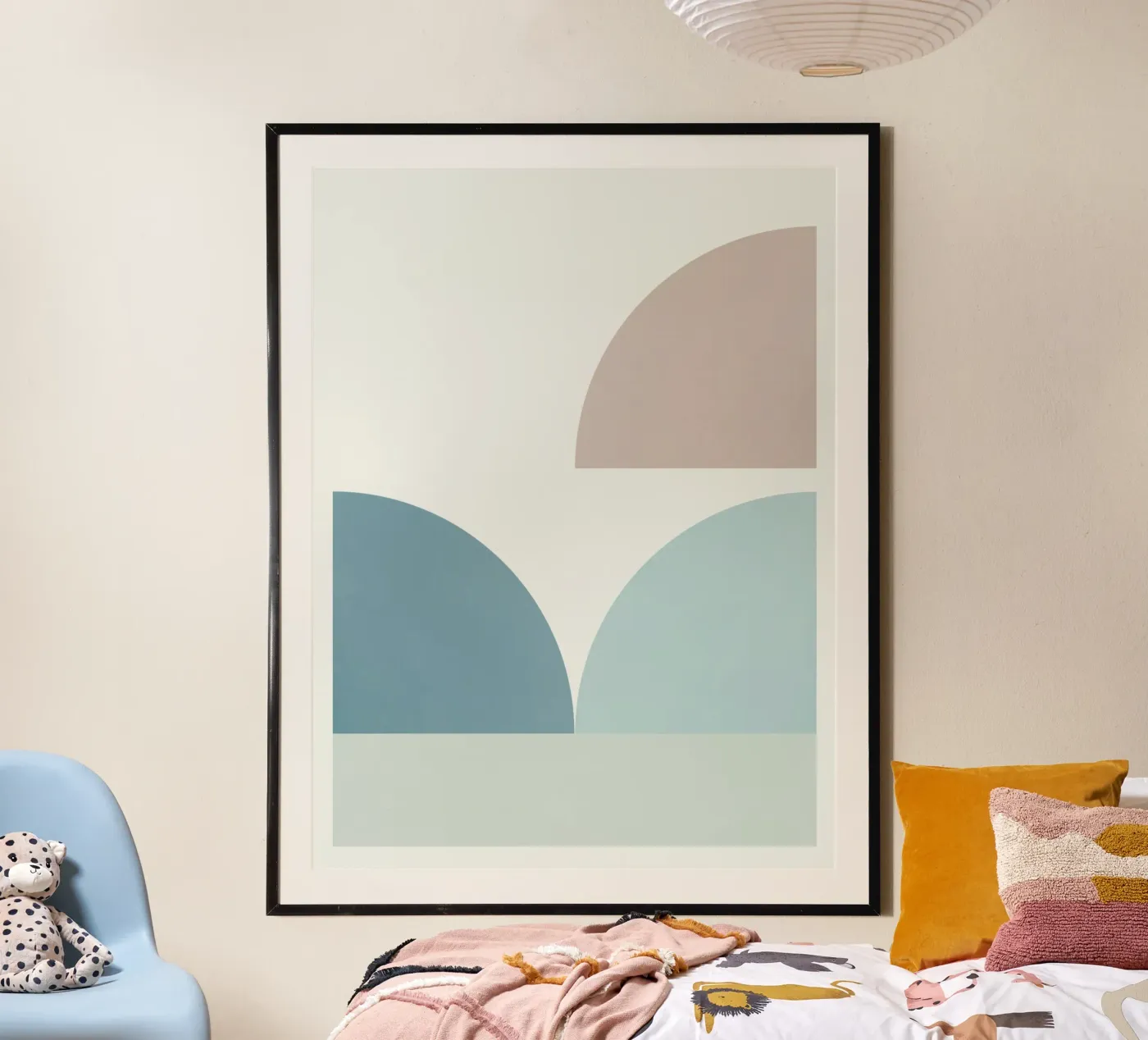 Geometric shape compo 01 poster by Little Dean