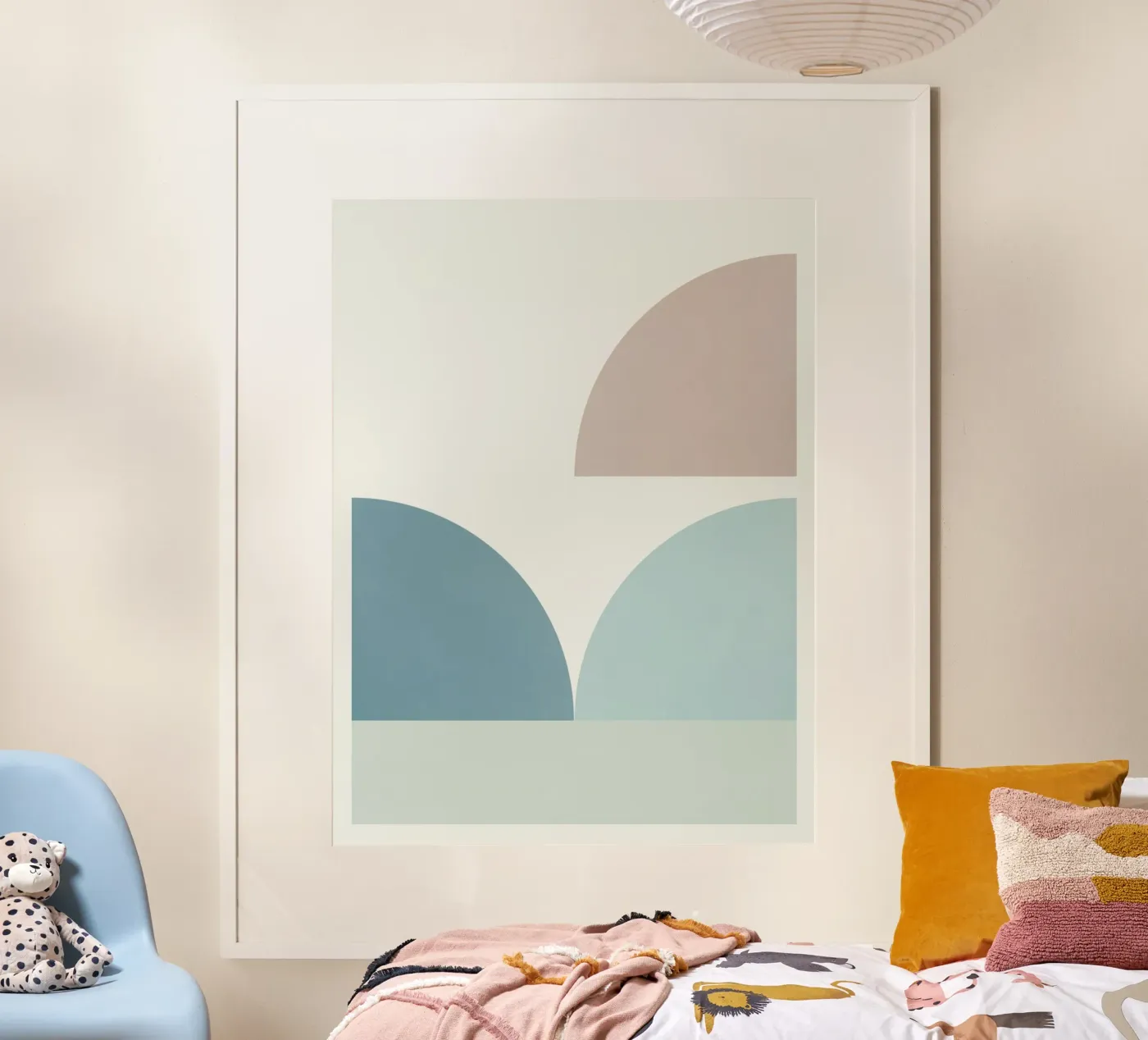 Geometric shape compo 01 poster by Little Dean