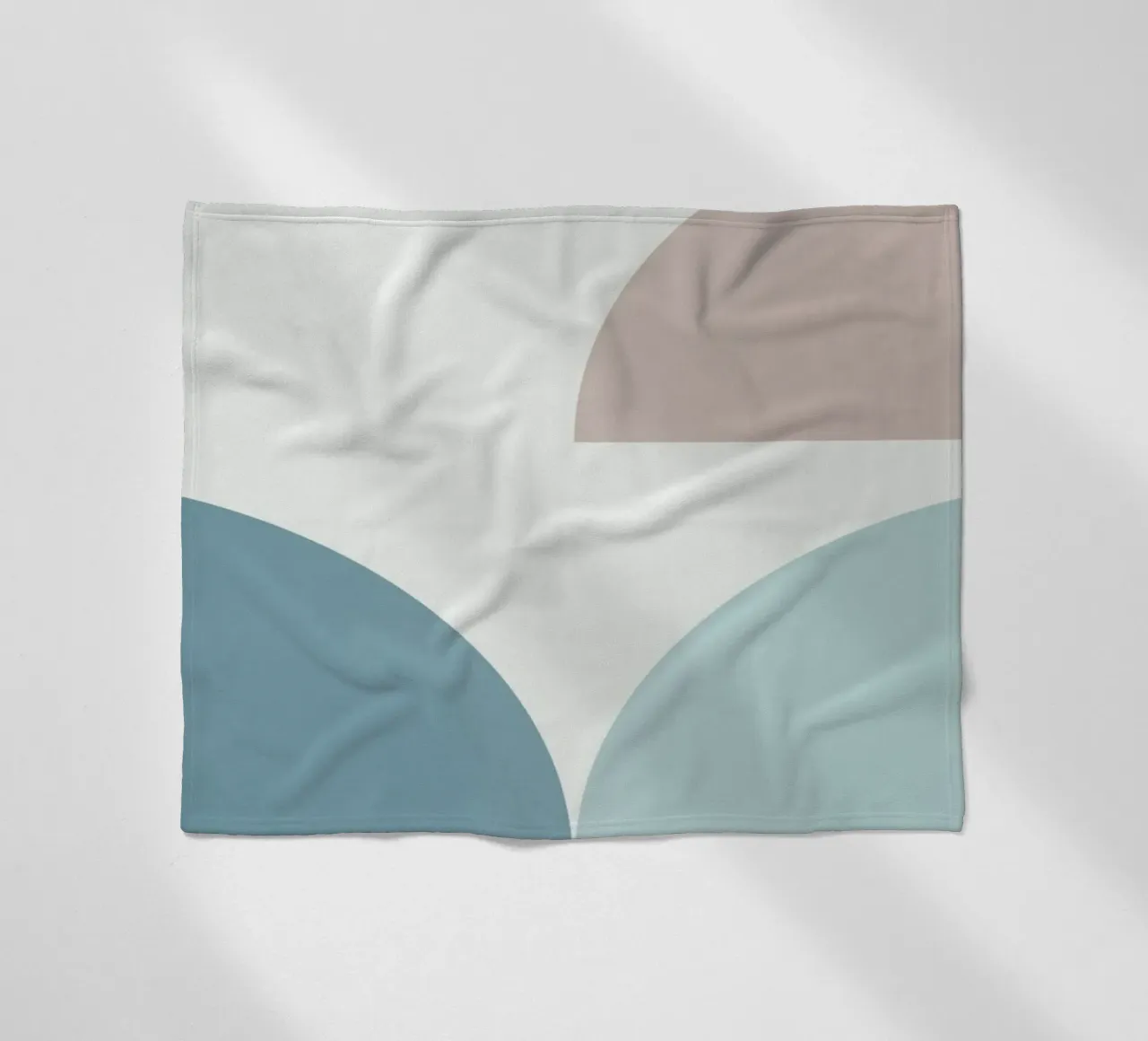 Geometric shape compo 01 fleece blanket by Little Dean
