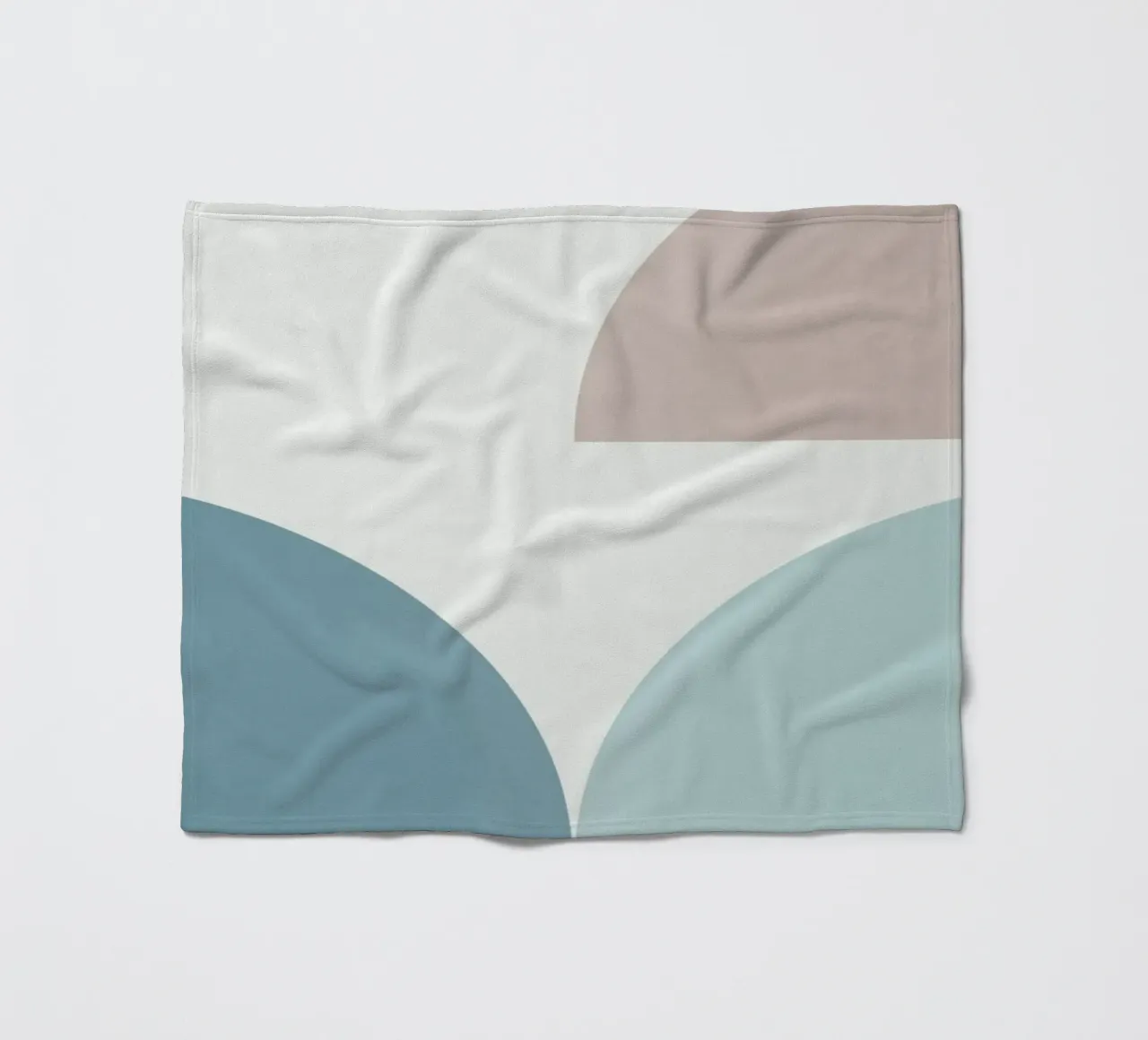 Geometric shape compo 01 fleece blanket by Little Dean