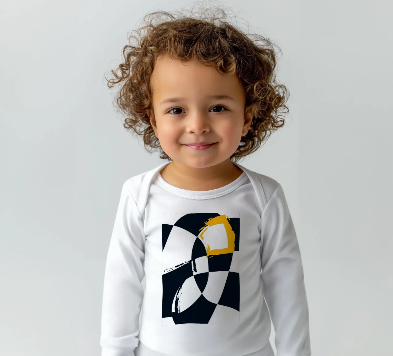 Geometric patterns body neonato maniche lunghe da LisaArtes