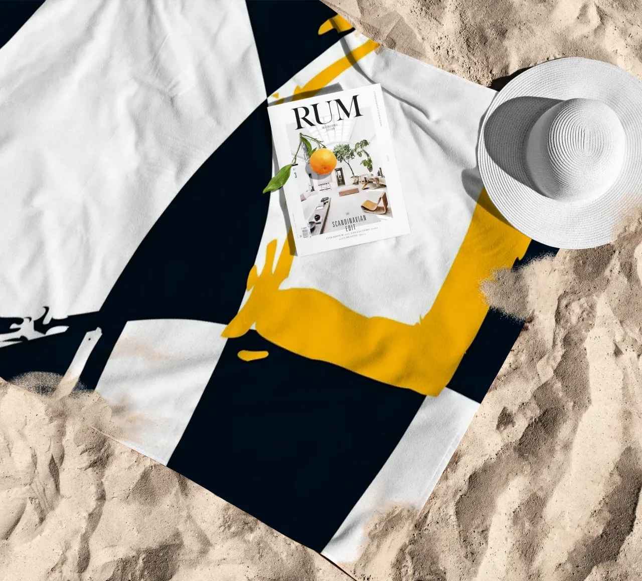 Geometric patterns beach towel by LisaArtes