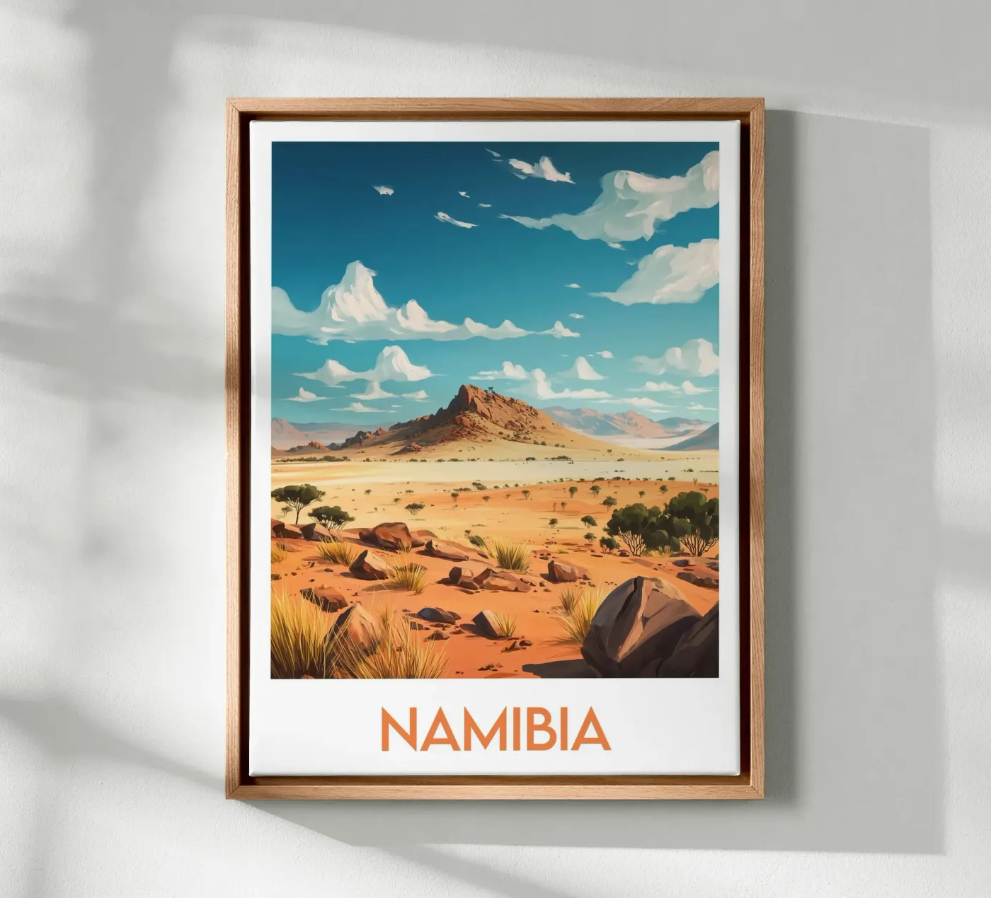 Affiche Namibia tela da Frame the World