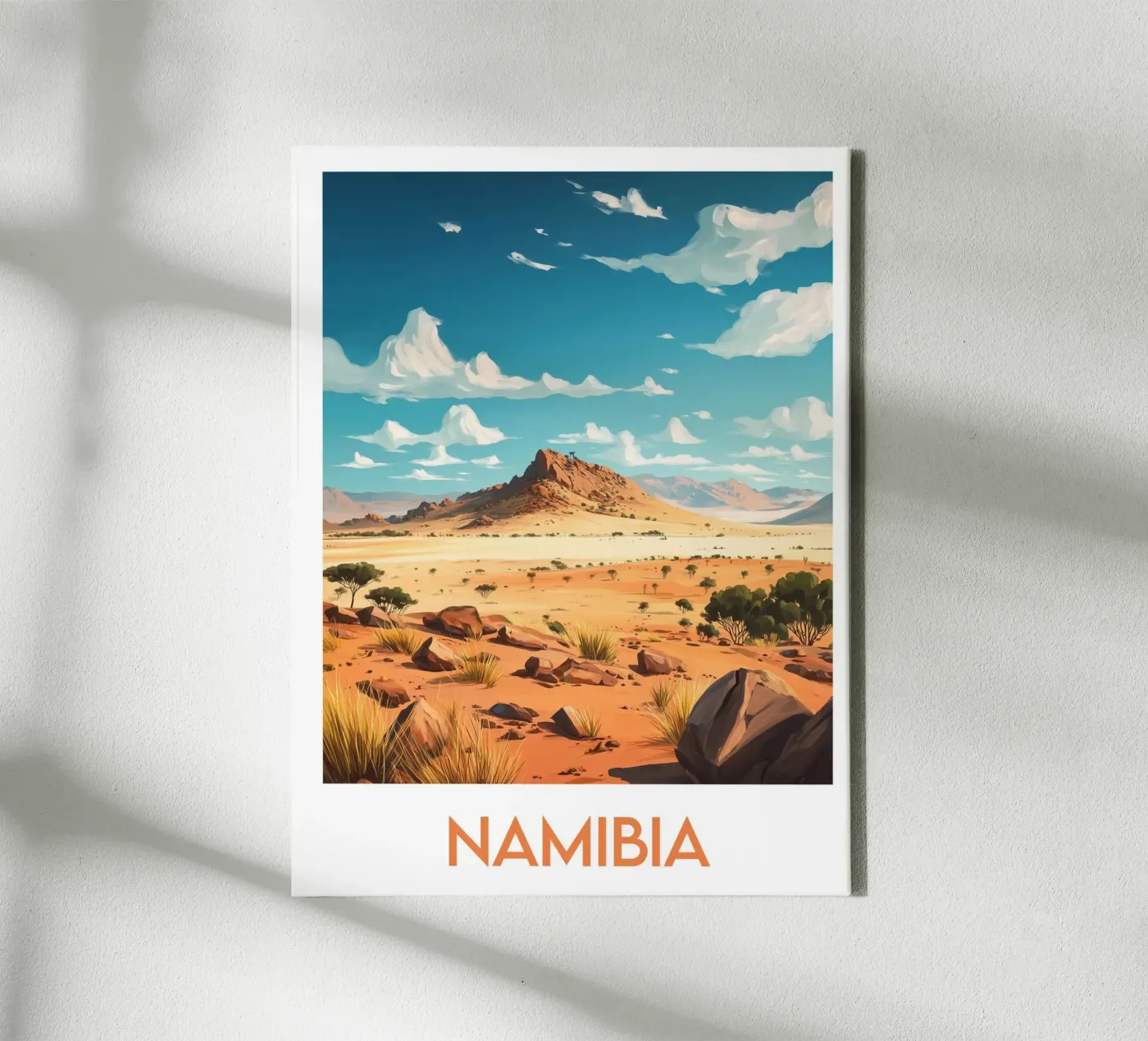 Affiche Namibia tela da Frame the World