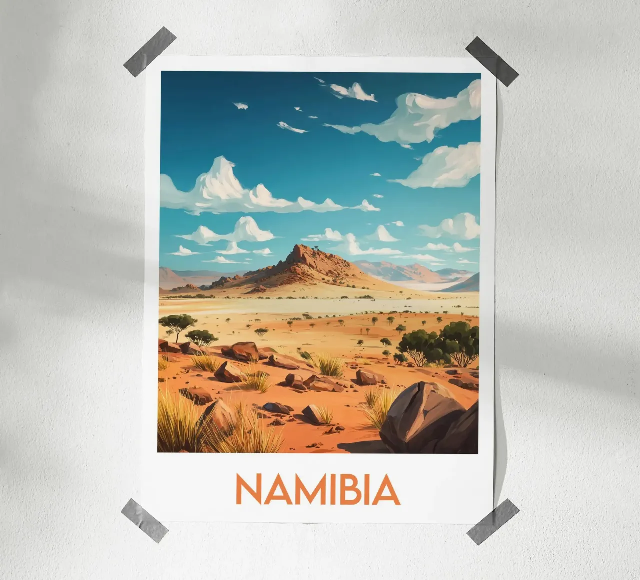 Affiche Namibia poster da Frame the World