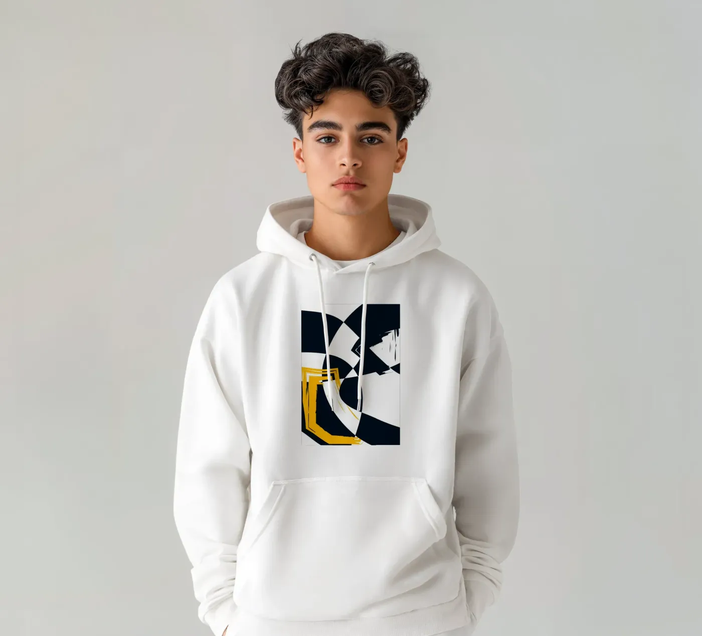 Dynamic composition hoodie by LisaArtes