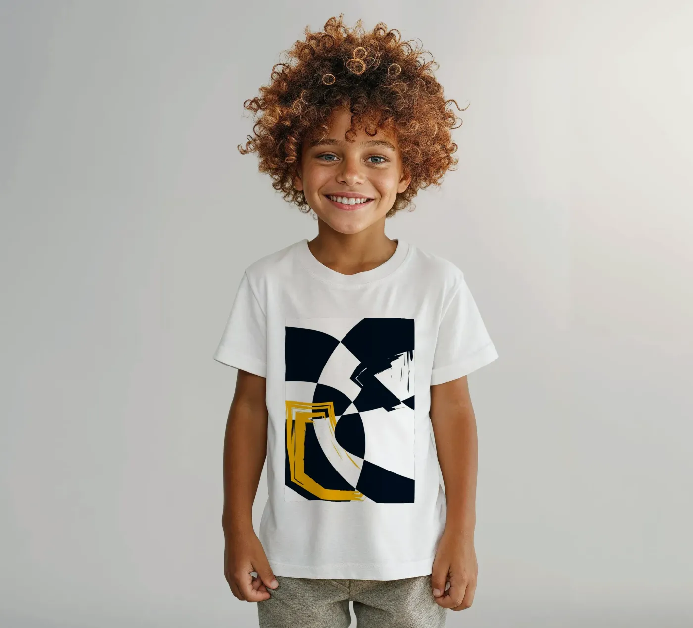 Dynamic composition kids t-shirt by LisaArtes