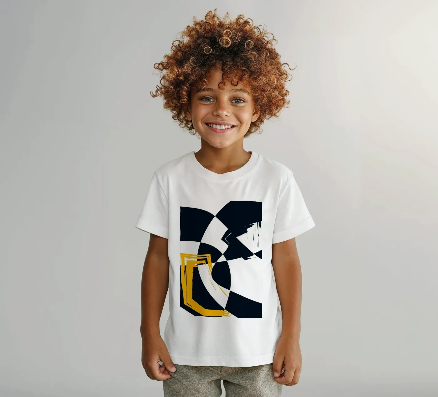 Dynamic composition kids t-shirt by LisaArtes