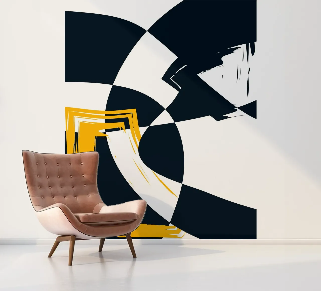 Dynamic composition fotobehang van LisaArtes