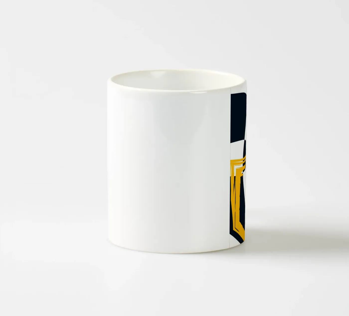 Dynamic composition ceramic mug by LisaArtes