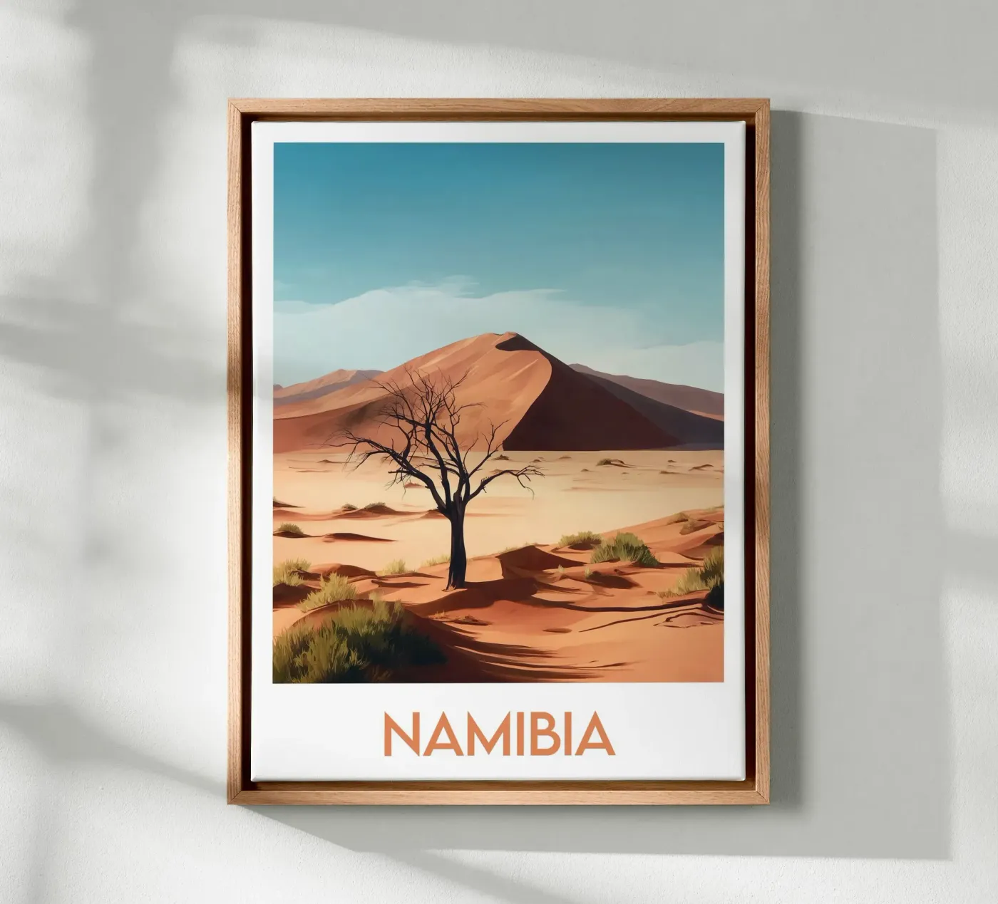 Affiche Namibia tela da Frame the World