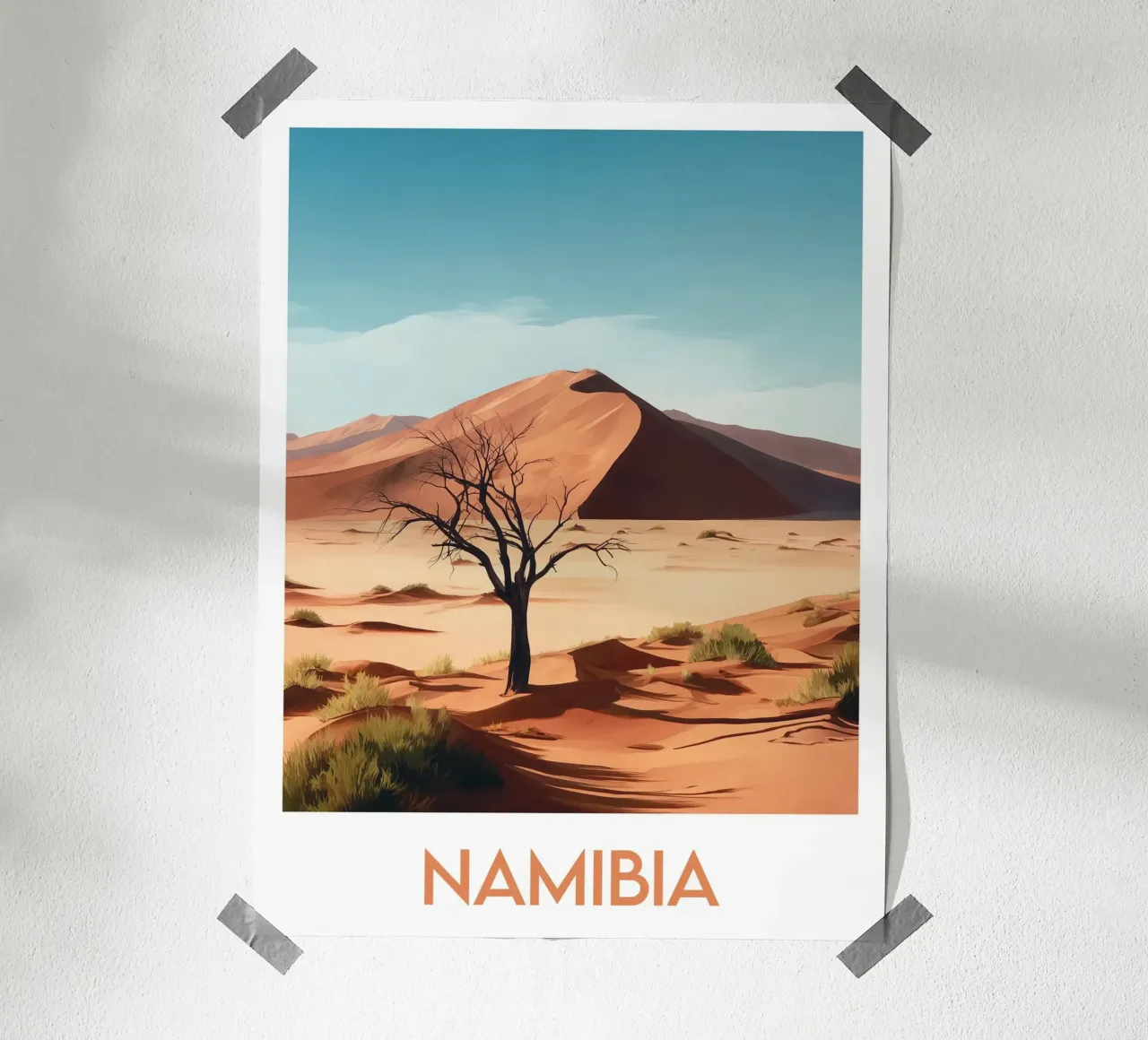 Affiche Namibia poster da Frame the World