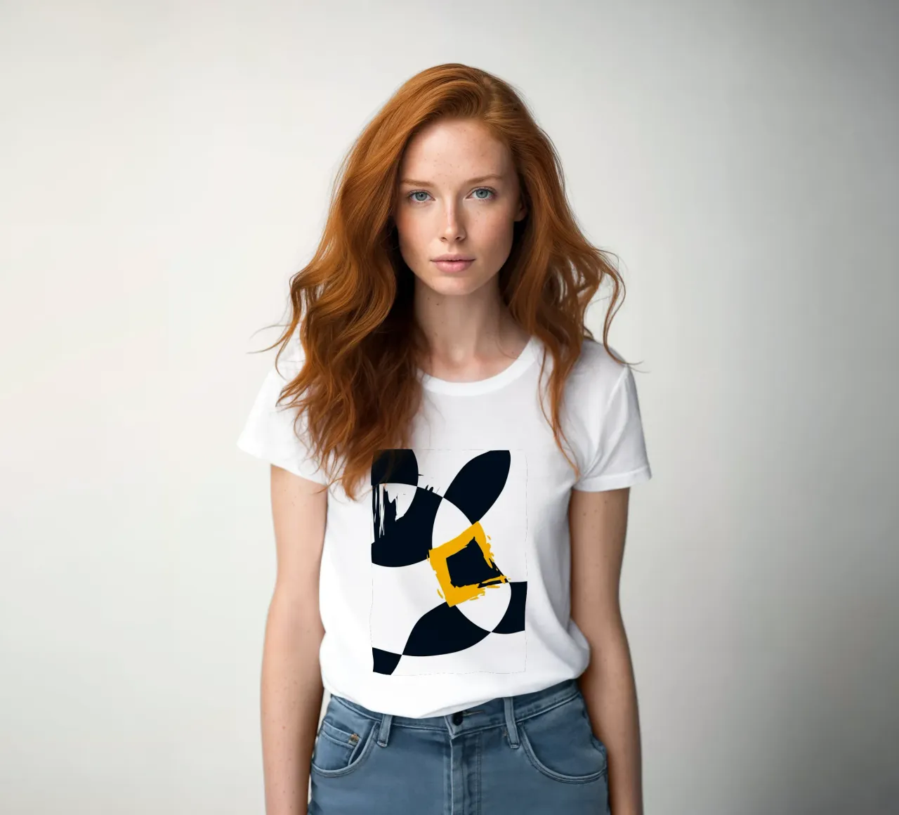Dynamic and abstract composition t-shirt da donna da LisaArtes