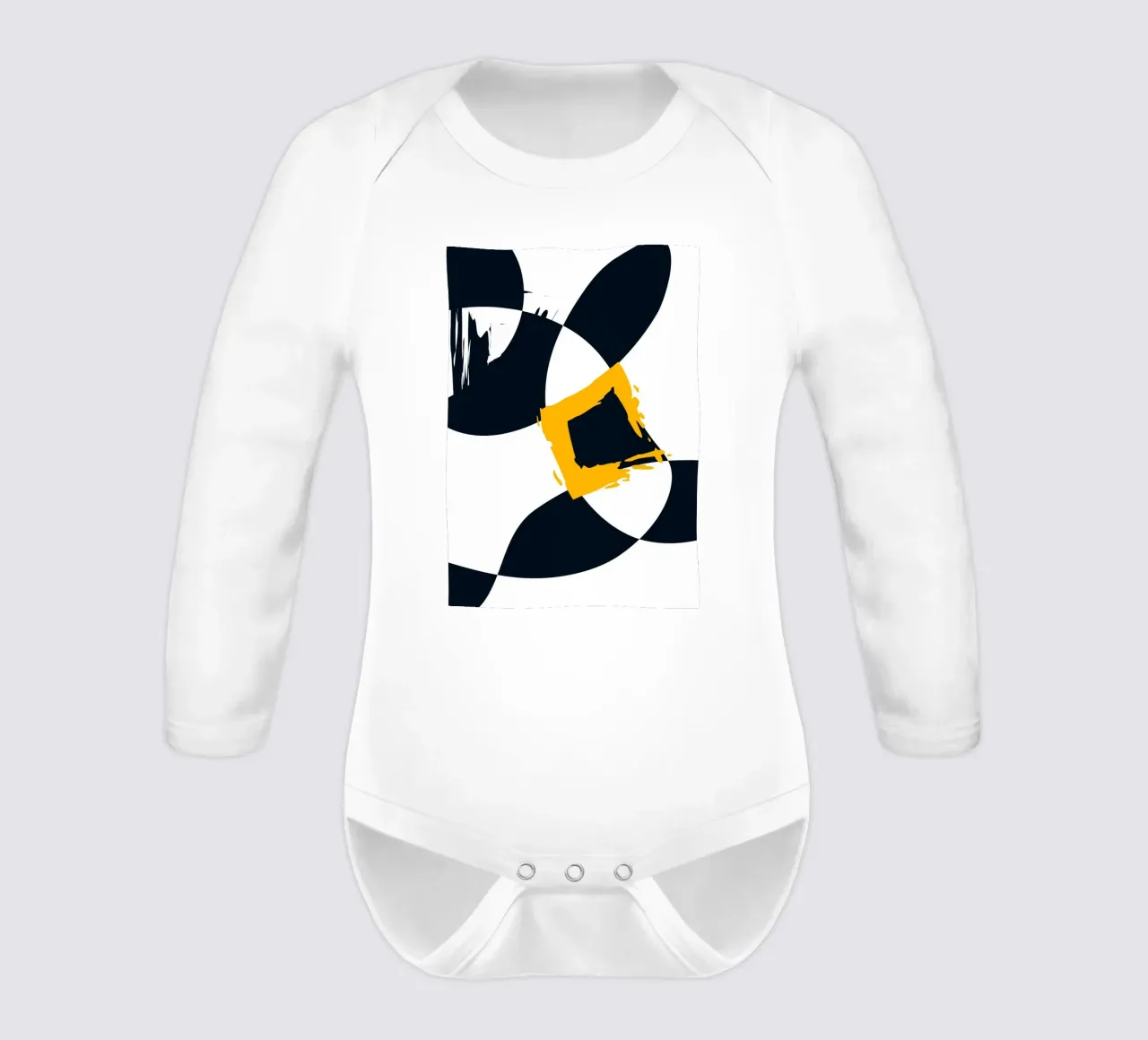 Dynamic and abstract composition body neonato maniche lunghe da LisaArtes