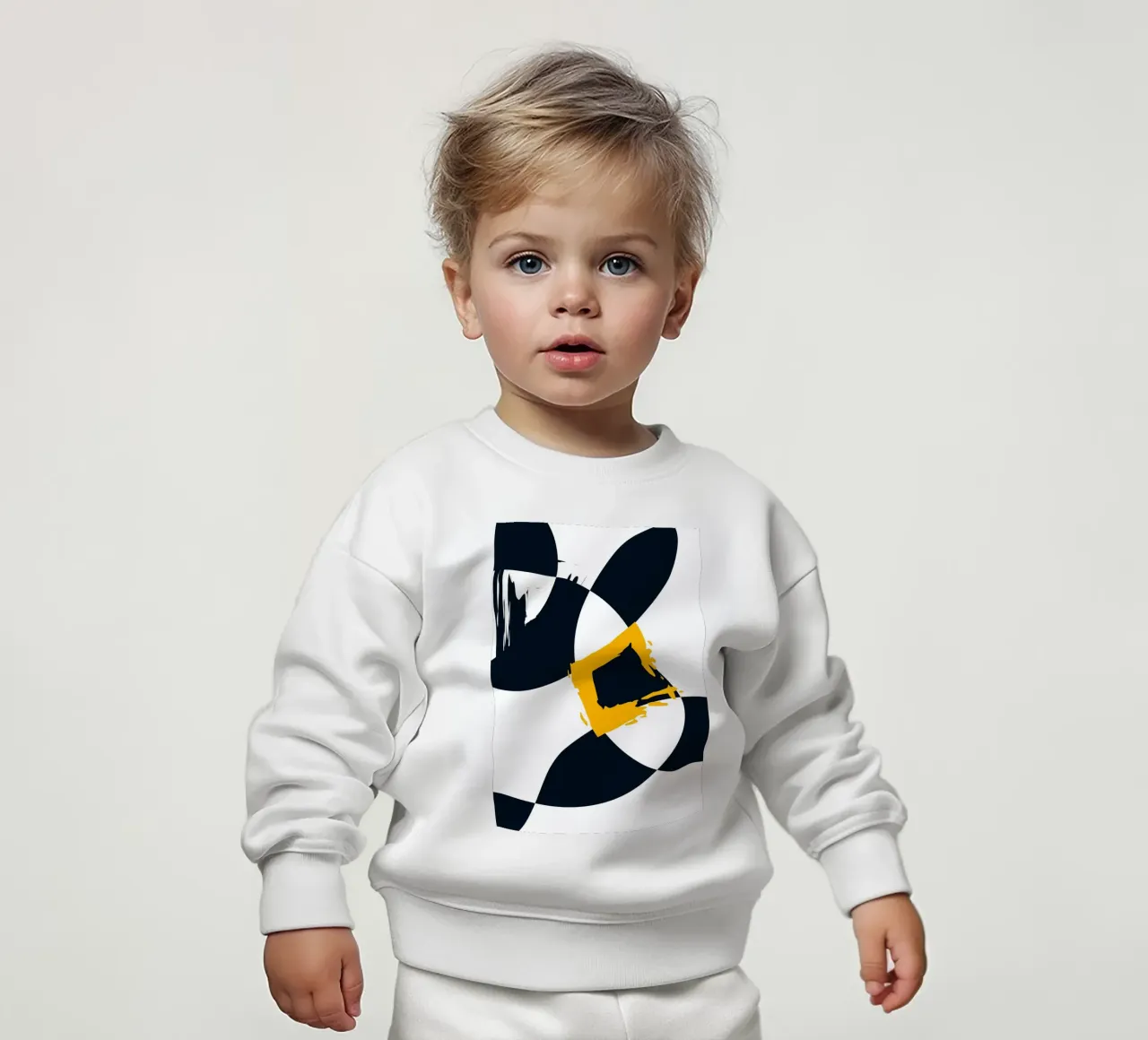Dynamic and abstract composition baby sweatshirt van LisaArtes