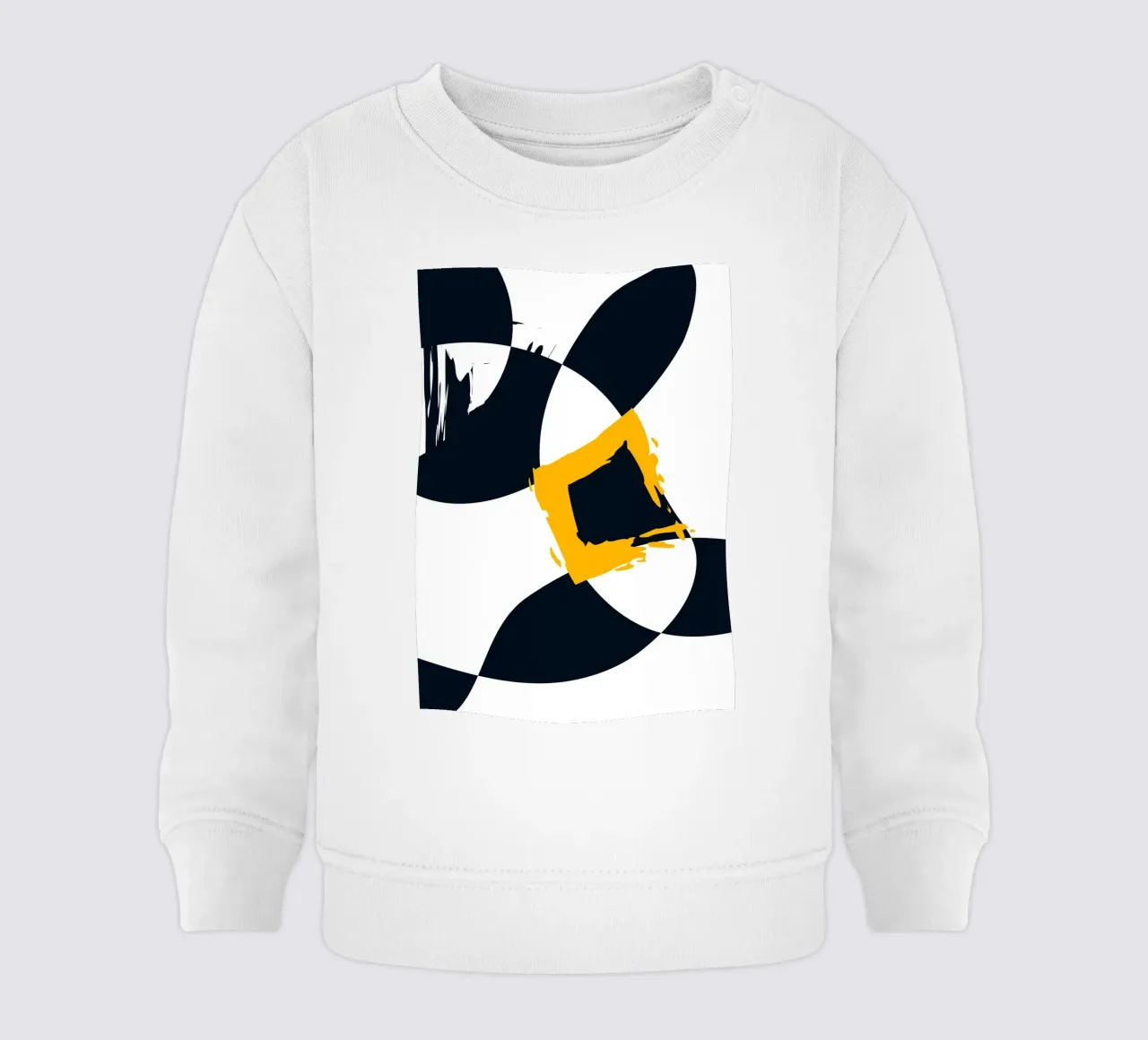 Dynamic and abstract composition baby sweatshirt van LisaArtes