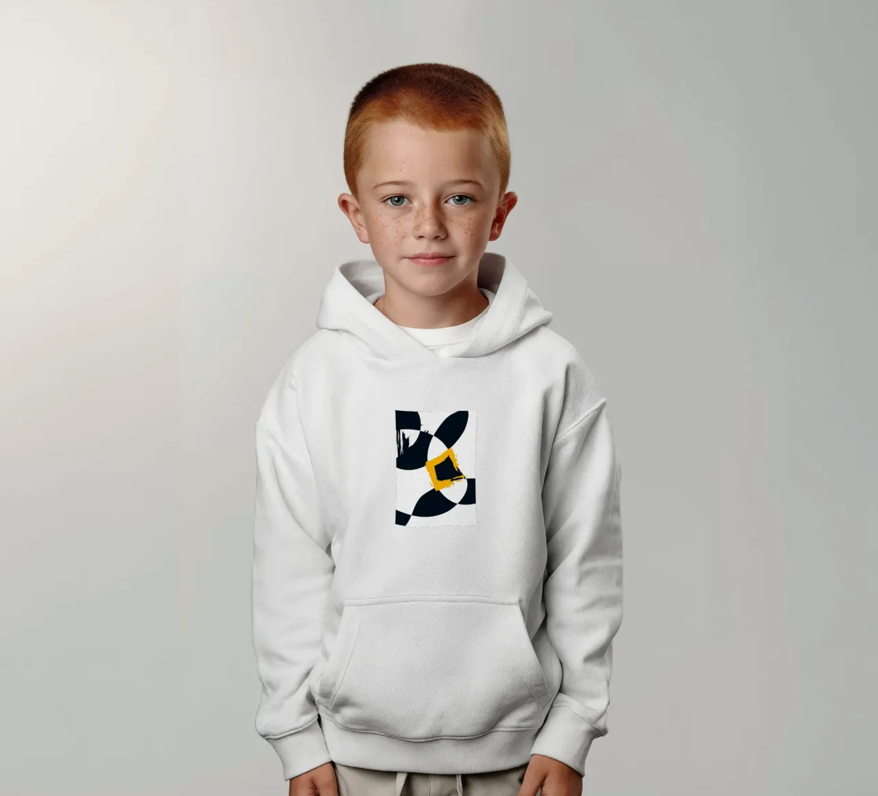 Dynamic and abstract composition felpa bambino con cappuccio da LisaArtes