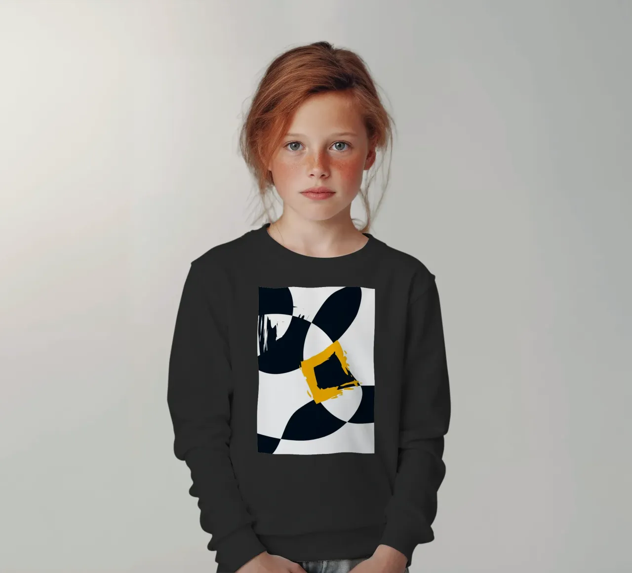 Dynamic and abstract composition felpa bambino da LisaArtes
