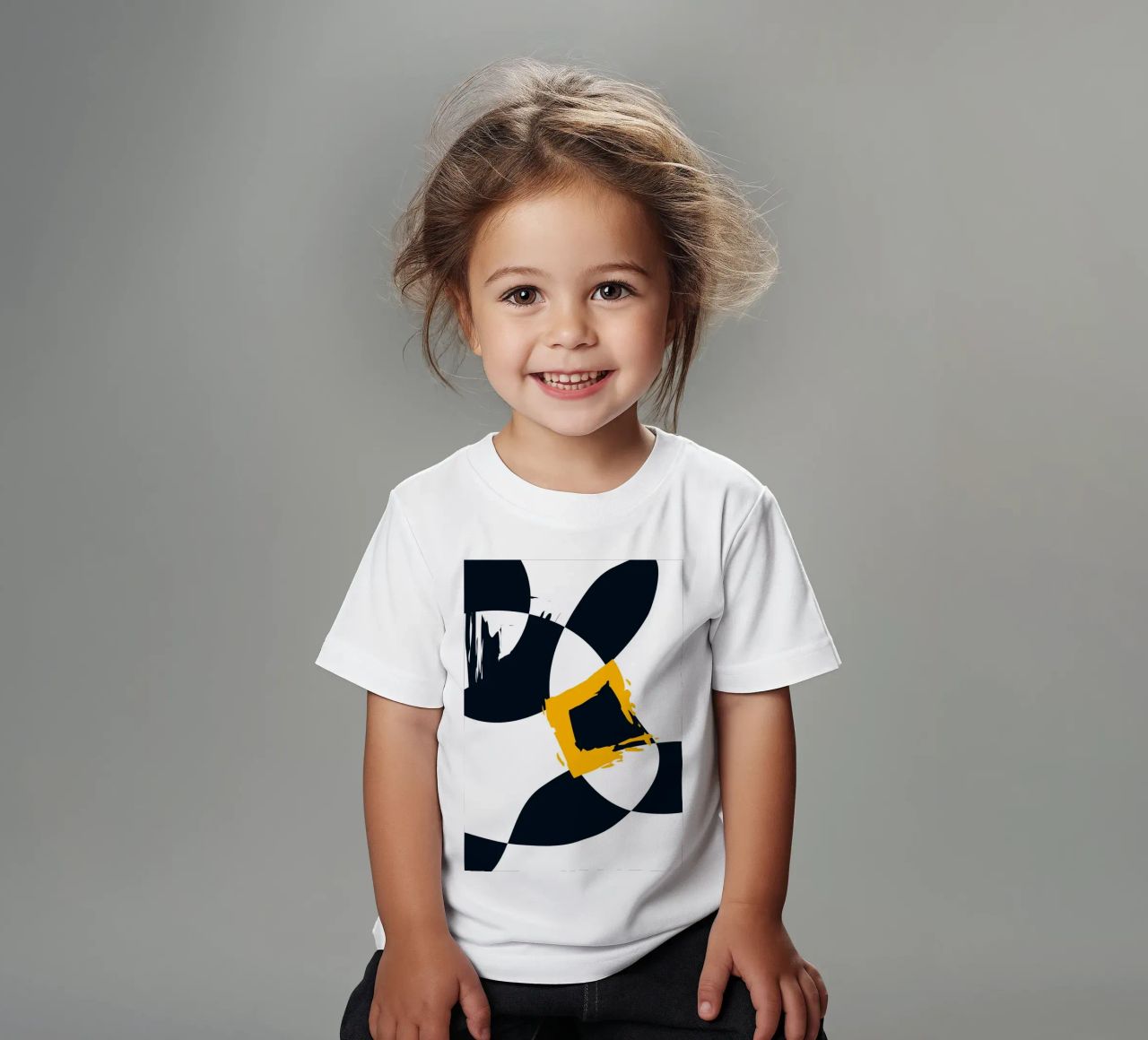 Dynamic and abstract composition t-shirt bambini da LisaArtes