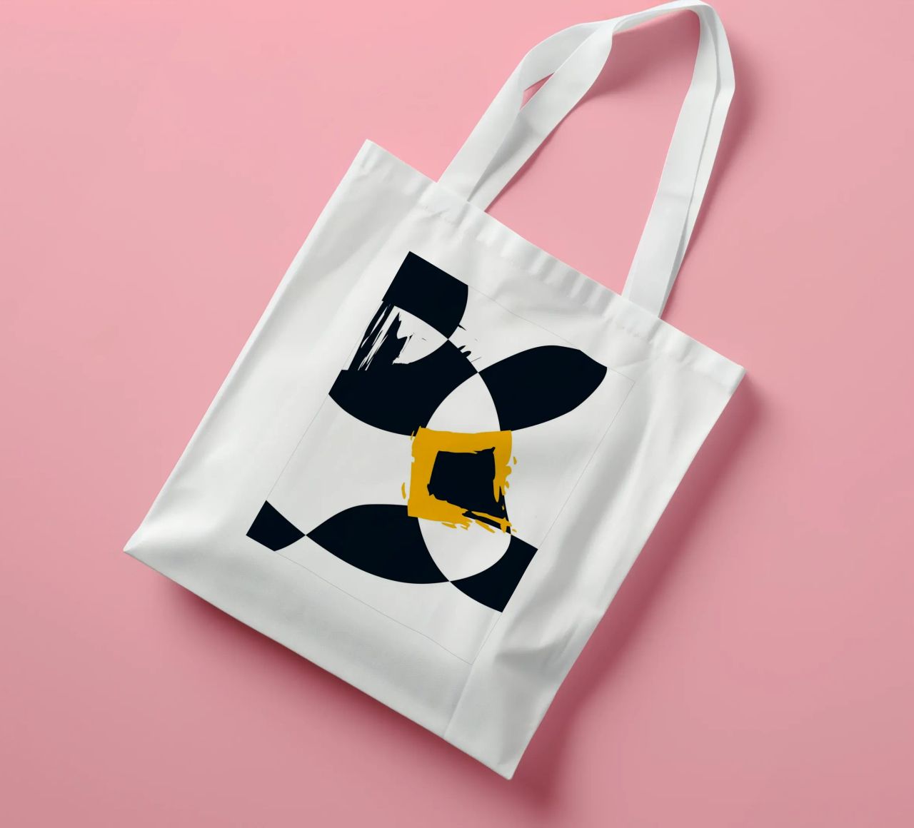 Dynamic and abstract composition borsa in juta da LisaArtes