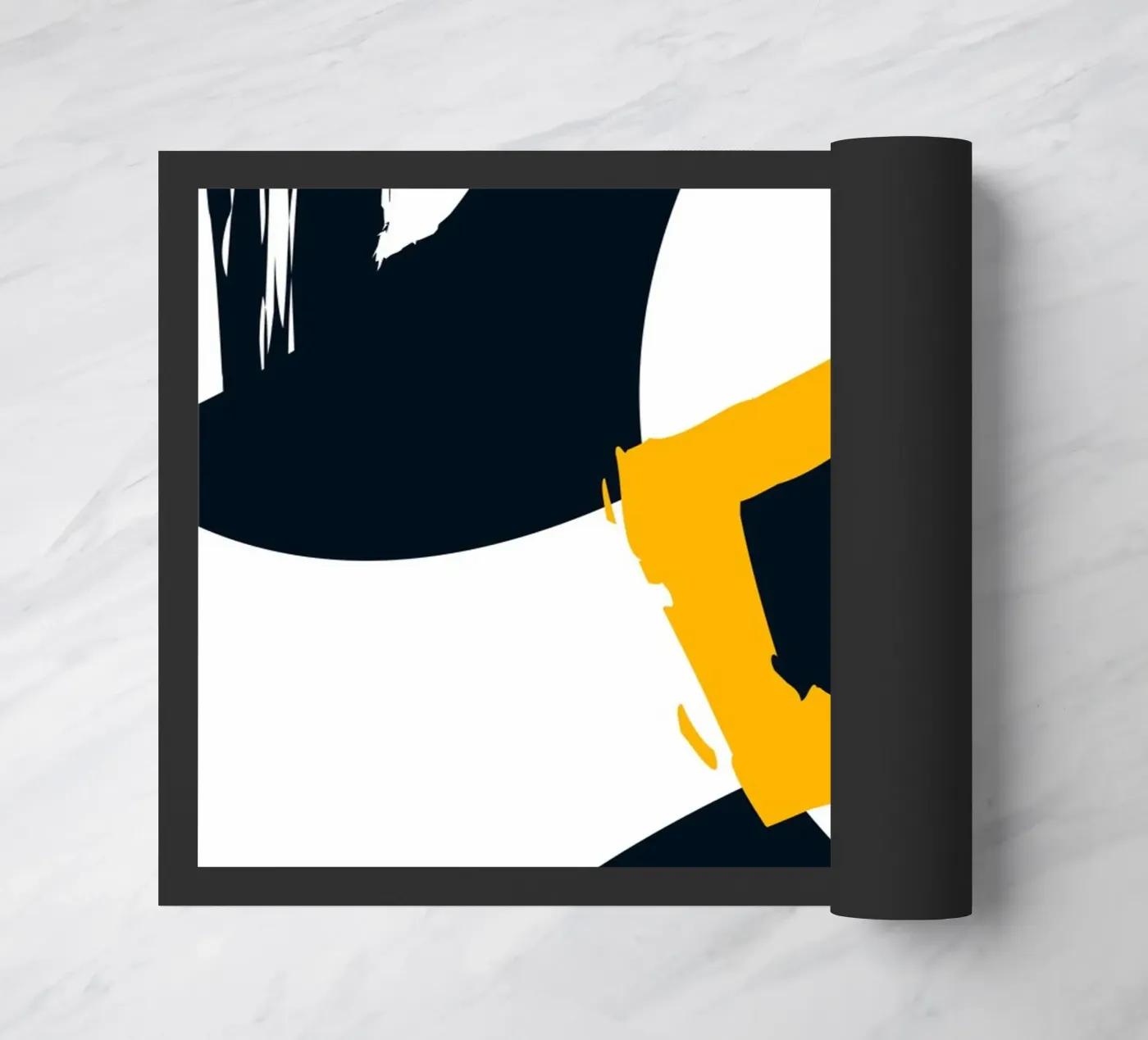 Dynamic and abstract composition deurmat van LisaArtes