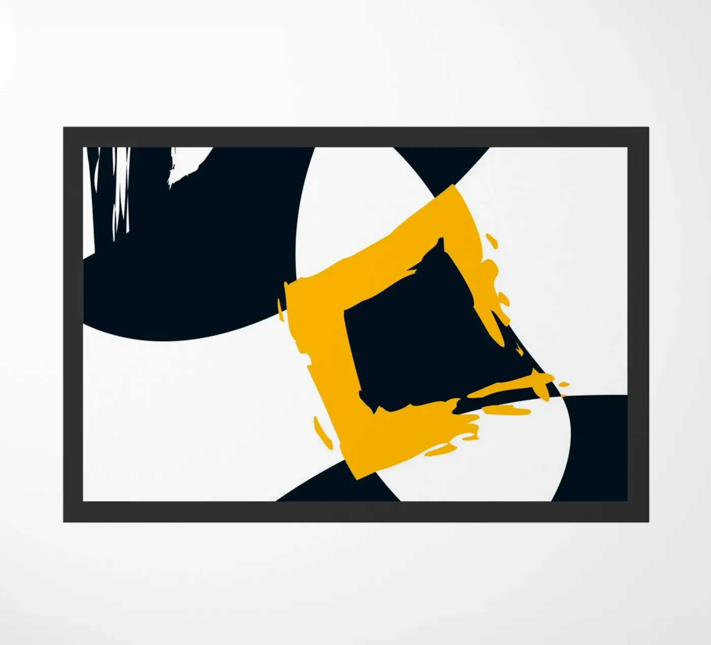 Dynamic and abstract composition deurmat van LisaArtes