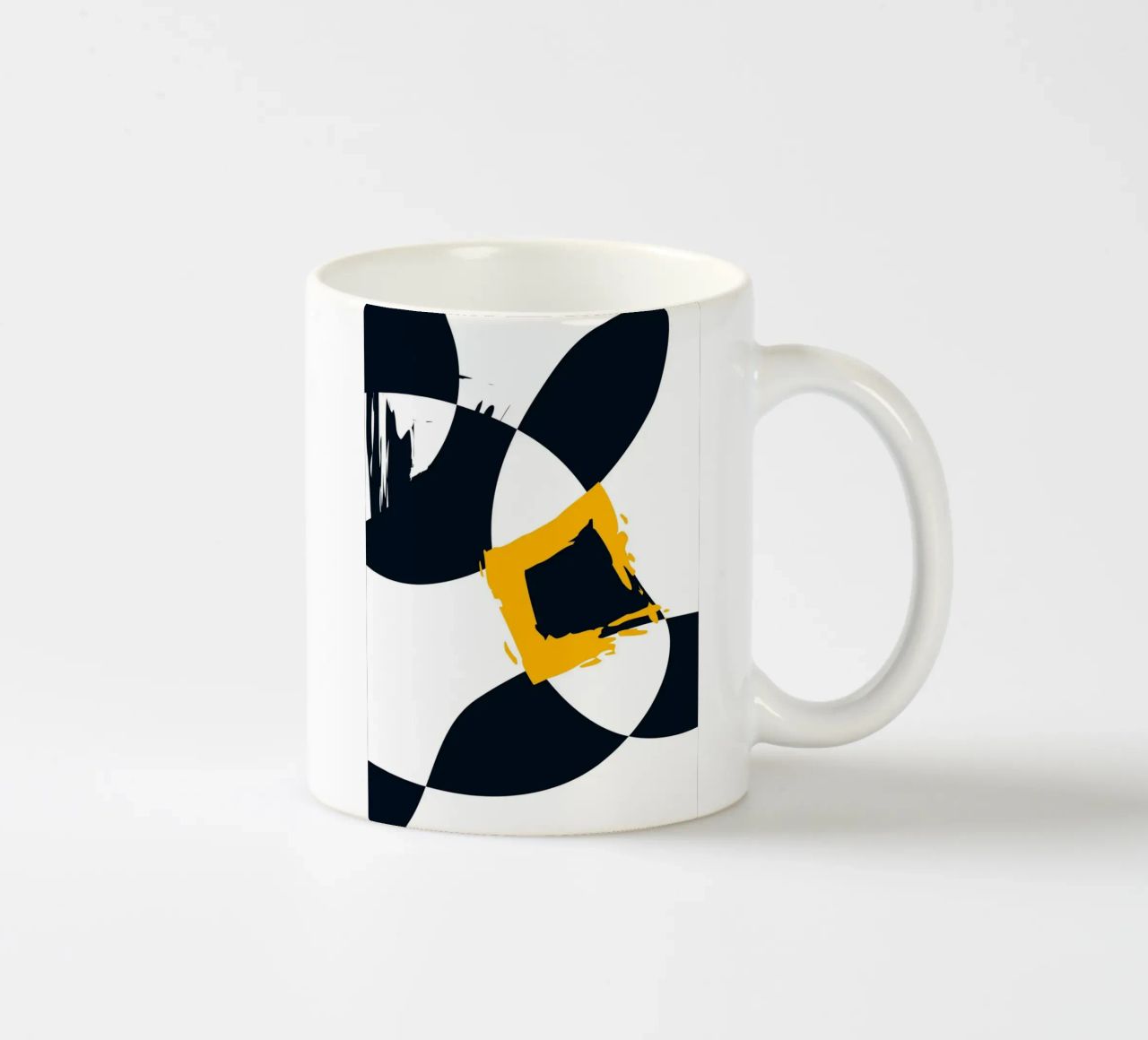 Dynamic and abstract composition tazza in ceramica da LisaArtes