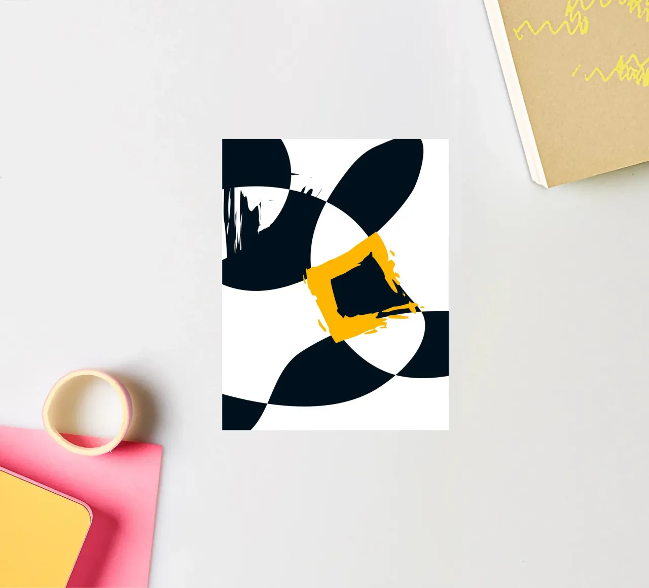 Dynamic and abstract composition adesivo da LisaArtes