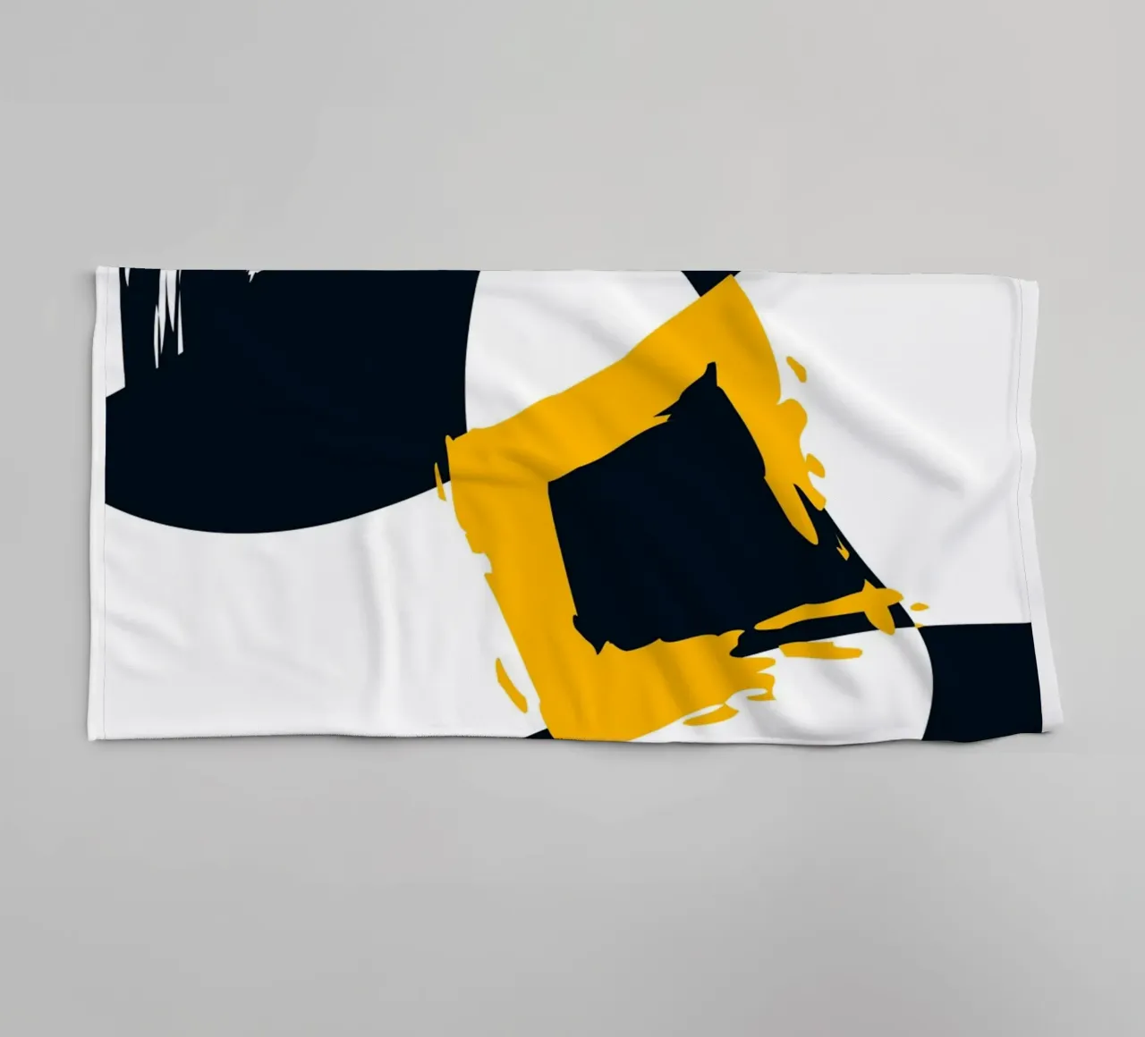 Dynamic and abstract composition serviette de bain de LisaArtes