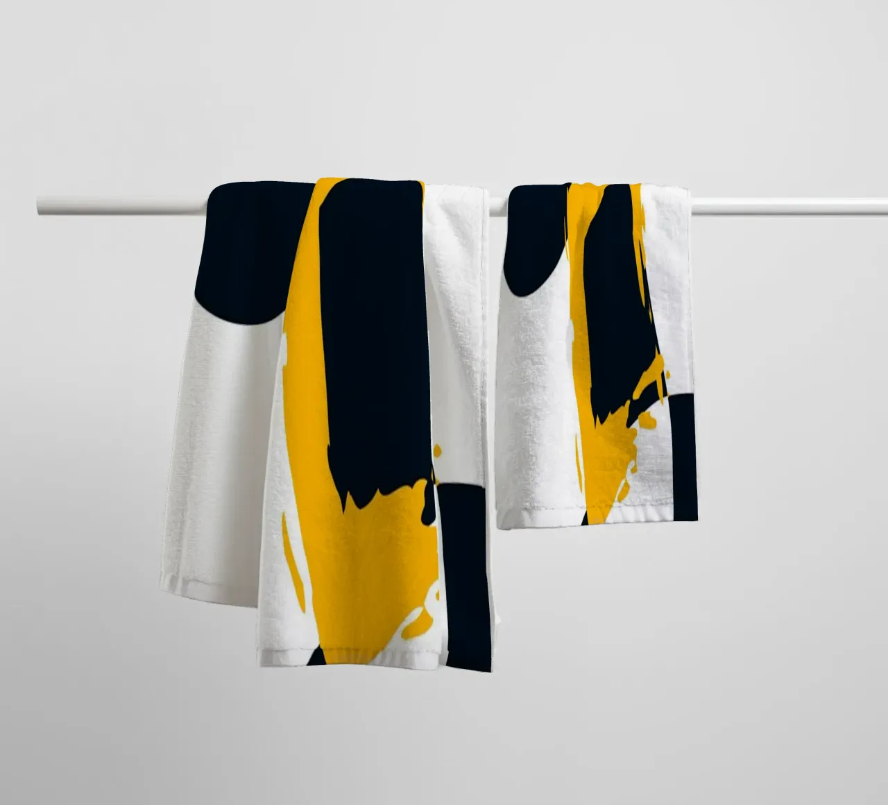 Dynamic and abstract composition towel by LisaArtes