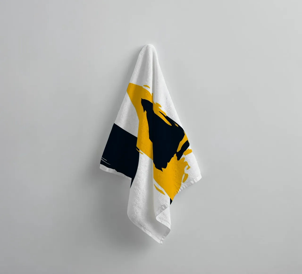 Dynamic and abstract composition towel by LisaArtes