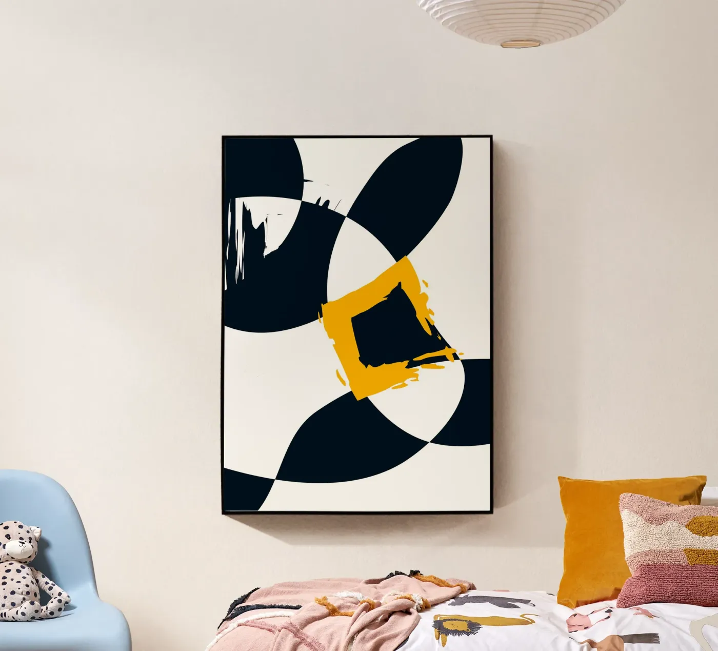 Dynamic and abstract composition Acryl-Glas von LisaArtes