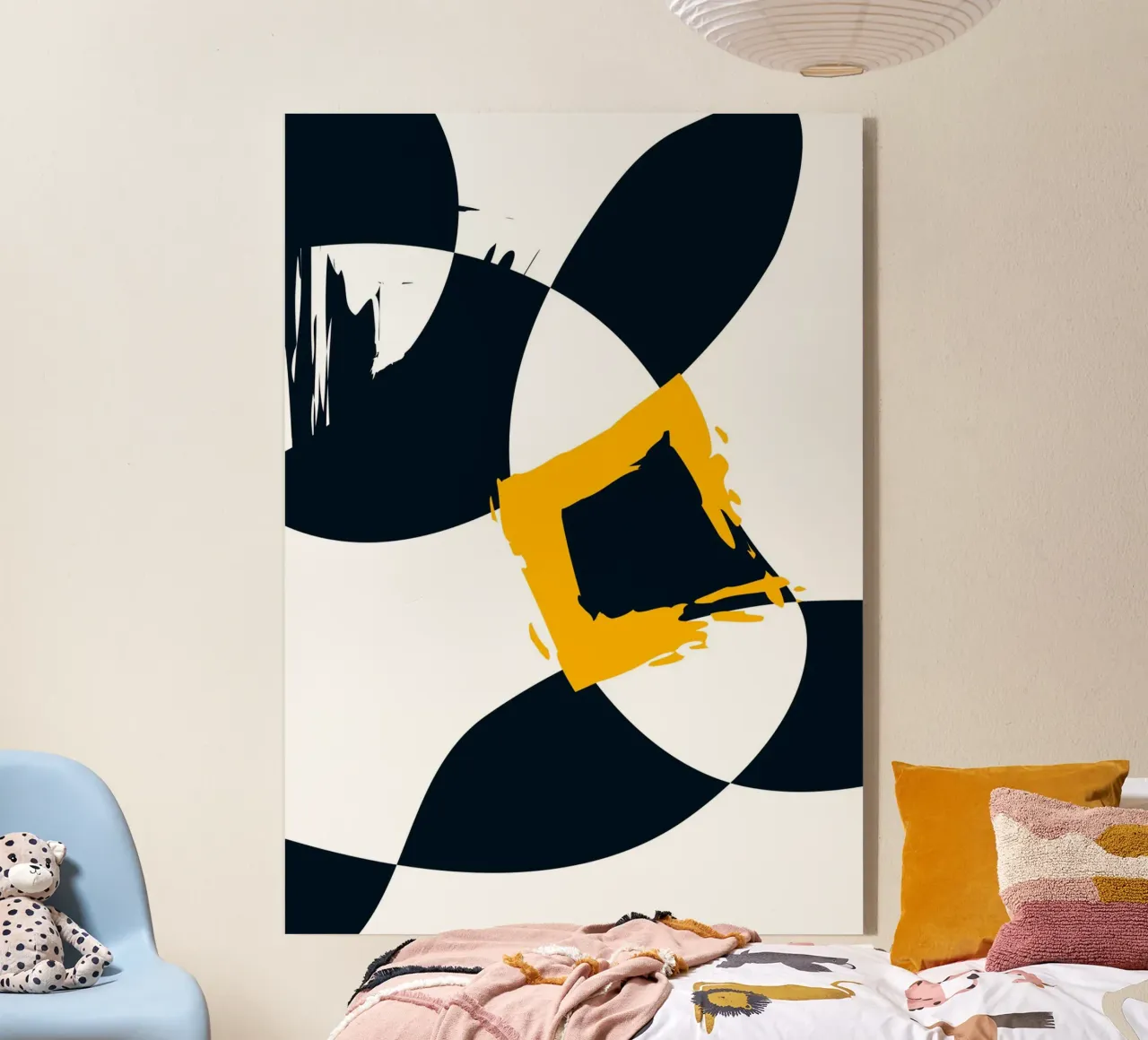 Dynamic and abstract composition acrylic glass by LisaArtes