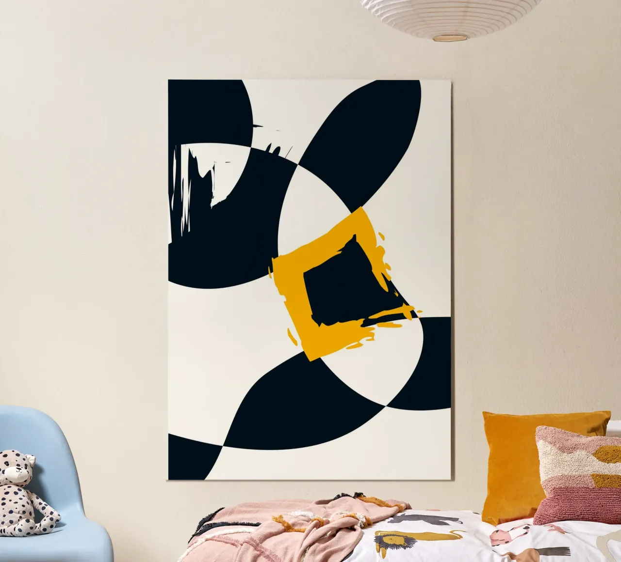 Dynamic and abstract composition hahnemühle by LisaArtes