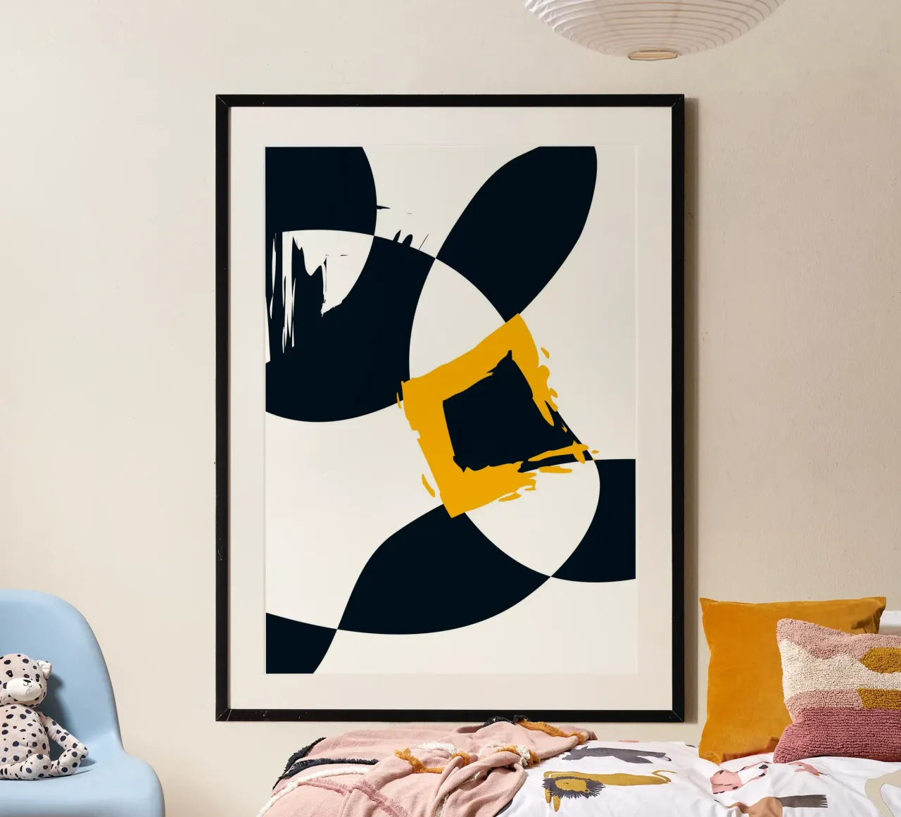 Dynamic and abstract composition hahnemühle by LisaArtes