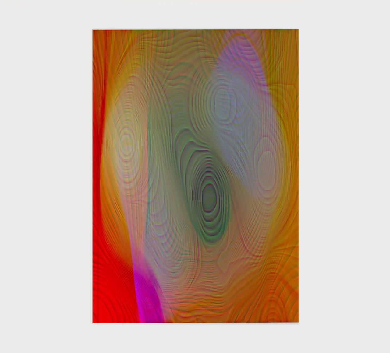 Abstrait en couleurs estivales, surface mate en structure de lignes carnet de notes de Gürsel Yesil Digital Art